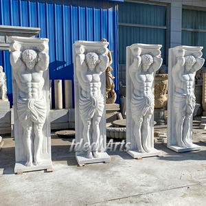 Belle conception décorative de <span class=keywords><strong>statue</strong></span> de colonne de <span class=keywords><strong>pilier</strong></span> blanc de porte principale <span class=keywords><strong>pour</strong></span> la maison - Product Image 2