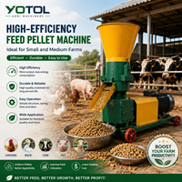 Máquina para Hacer Pellets de Alimento para Animales, Pequeña, para Granjas Familiares, Cerdos, Ganado, Ovejas, Pollos y Aves de Corral