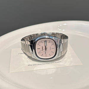 <span class=keywords><strong>Orologio</strong></span> da <span class=keywords><strong>Donna</strong></span> alla Moda con Cassa Irregolare Blu <span class=keywords><strong>Argento</strong></span>, Movimento al Quarzo, Acciaio Inossidabile, Impermeabile, Semplice con Calendario - Product Image 2