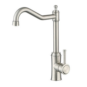 Grifo de Cocina de Acero Inoxidable Estilo Antiguo, Grifo de Fregadero de Agua Fría y Caliente Flexible de 360 Grados, Grifo Vintage para Lavabos - Product Image 1