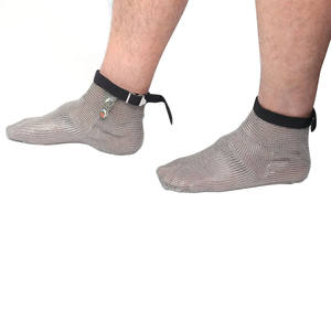 सुरक्षा और पोशाक के उपयोग के लिए स्टेनलेस स्टील चेनमेल रिंग जाल सुरक्षात्मक जूते - Product Image 2