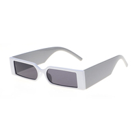 Nouvelles Lunettes de Soleil Rectangulaires UV400 2021 avec Monture en PC Style Hip-Hop Tendance pour Hommes et Femmes