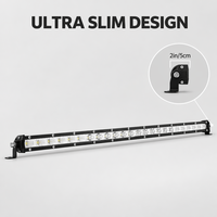 Barre lumineuse LED ultra-mince à une seule rangée de 25 pouces, 120W, 12000LM, 12V, IP67, faisceau combiné spot et large pour camion, SUV, VTT, UTV, 4x4