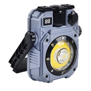 ไฟทำงานแบบ COB LED ชาร์จด้วย Type C พร้อมแม่เหล็ก ใช้พลังงานแสงอาทิตย์ สำหรับตั้งแคมป์ มีหลายแหล่งกำเนิดแสง สำหรับใช้งานกลางแจ้ง - Product Image 1