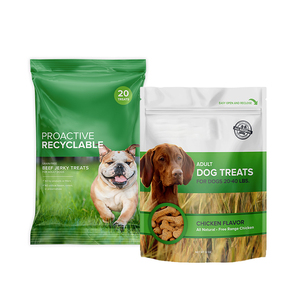 Tùy chỉnh in lá nhựa composite miếng vải hình tam giác mèo nhôm lá Mylar Zip thức ăn vật nuôi Túi - Product Image 1