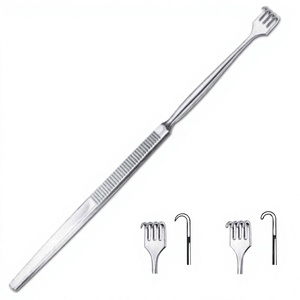 เครื่องมือผ่าตัดแบบใช้มือ รุ่น Six Flowers/OEM Surgical Steel Rake Retractor สำหรับการผ่าตัดทั่วไป ระดับ Class I ได้รับการรับรองมาตรฐาน CE รุ่น F8-081 รับประกัน 2 ปี - Product Image 3