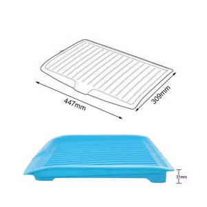 <span class=keywords><strong>Grand</strong></span> égouttoir en silicone pour le séchage de l'évier de cuisine Organisateurs de plan de travail Égouttoir à vaisselle en plastique pour la vaisselle et la vaisselle - Product Image 2