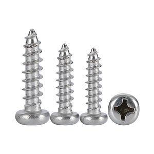 304 paslanmaz çelik çapraz yuvarlak başlı vida PA Pan kafa kendini vurarak küçük vida - Product Image 1