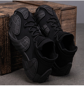 Nouvelles <span class=keywords><strong>Chaussures</strong></span> de Course Décontractées pour Hommes et Garçons, Noires, Respirantes, à Lacets, avec Doublure <span class=keywords><strong>en</strong></span> Maille, Idéales Printemps-Automne - Product Image 6