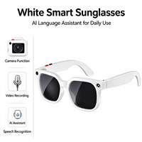 Lunettes de traduction IA 25+ langues Traducteur en temps réel Assistant vocal intégré ChatGPT Lunettes de soleil audio intelligentes