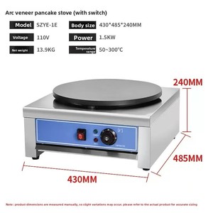 Machine <span class=keywords><strong>à</strong></span> crêpes professionnelle au gaz GPL pour la cuisson de crêpes et <span class=keywords><strong>mini</strong></span>-crêpes hollandaises - Product Image 5
