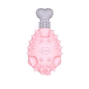 Juguete Masticable para Perros <span class=keywords><strong>de</strong></span> la Marca Kinghon, con Sonido, para Moler los Dientes, en Forma <span class=keywords><strong>de</strong></span> Pierna <span class=keywords><strong>de</strong></span> <span class=keywords><strong>Pollo</strong></span>, <span class=keywords><strong>de</strong></span> <span class=keywords><strong>Goma</strong></span> TPR, Duradero, Tamaño Grande, 8*8*15CM - Product Image 2