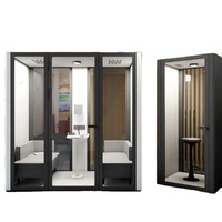 Bureau préfabriqué insonorisé pour l'intérieur Cabine téléphonique pour meubles Cabine téléphonique Portable Studio Office Pods