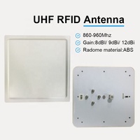 8/9/12dbi 860 960MHz ABS ganancia pasiva de largo alcance UHF RFID antena Horizontal Circular Rfid sistema de gestión de inventario
