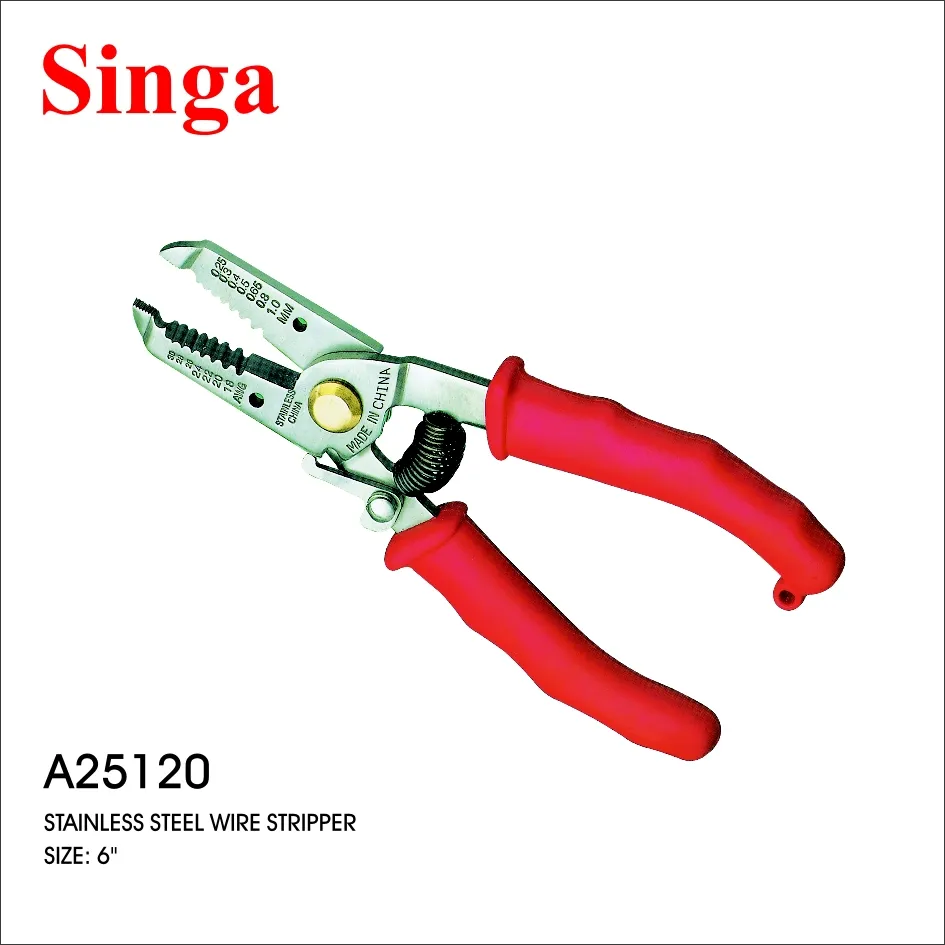 Singa A25120 Stainless Steel Multi-functional Electrical Wire Automotive Crimping Stripping pliers Wire Stripper