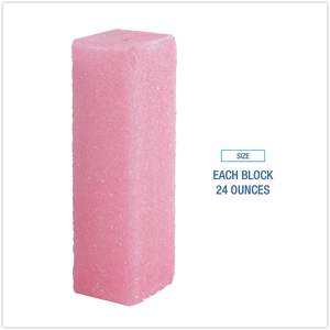 Boardwalk 24 Oz. Désodorisants pour urinoirs en blocs pour murs 202143000 Rose & Cerise, 6 par boîte - Product Image 2