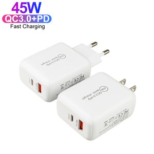 Chargeur rapide pour téléphone <span class=keywords><strong>portable</strong></span> EU US PD 45W QC 3.0, chargeurs rapides 45w double USB-A type-C, adaptateur de chargeur <span class=keywords><strong>portable</strong></span> pour téléphone - Product Image 3