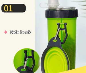 Cangkir air hewan peliharaan, aksesori anjing Dispenser makanan perjalanan luar ruangan pemberi makanan anjing - Product Image 2