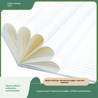Carnets personnalisés à reliure agrafée en papier (50 feuilles) pour enfants et étudiants, petit format, motif dessin animé, commande sur mesure, pour exercices