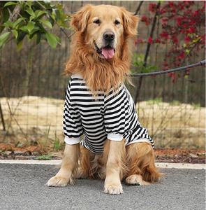 Vente chaude <span class=keywords><strong>Labrador</strong></span>, Husky Summer Outdoor Shirt Fashion Large Breed Dog Stripe Vest - Product Image 6