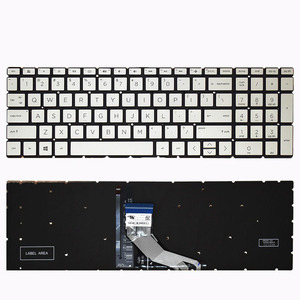 Clavier pour ordinateur portable <span class=keywords><strong>HP</strong></span> 15-DR/DK 17-BY/CA <span class=keywords><strong>15S</strong></span>-DY DU Gr, clavier d'ordinateur portable avec rétroéclairage pour ordinateur portable <span class=keywords><strong>HP</strong></span> - Product Image 4