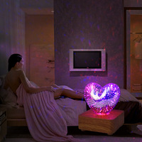 Lampe de nuit LED 3D effet feux d'artifice, projecteur d'étoiles, alimentation USB, lampe de table décorative pour salon, café, festival