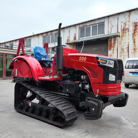 Traktor Pertanian Multiguna Bersertifikasi CE, Traktor Pertanian Mini 60hp 80hp 100hp, Traktor Tipe Crawler Amfibi