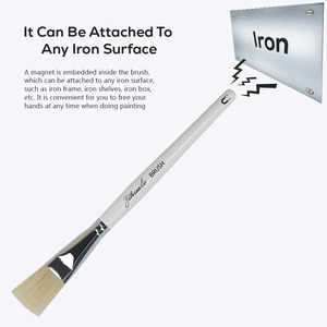 Nouvelle arrivée Brosse de <span class=keywords><strong>microtomie</strong></span> à poils de 23cm avec logo personnalisé et extrémité magnétique - Product Image 2