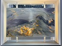 Purple Fusion dalle de marbre originale livre ouvert assorti revêtement mural intérieur cristal rétro-éclairé quartzite pierre naturelle
