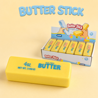 Bâton de beurre croustillant en forme de bloc, jouet anti-stress au beurre salé, ASMR, jouet doux et étrangement apaisant, cadeau, vente en gros, OEM
