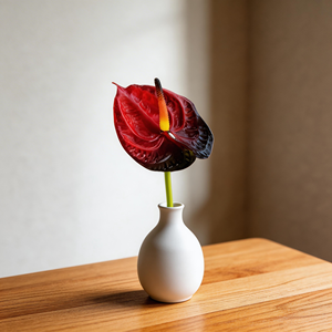 <span class=keywords><strong>Fleur</strong></span> artificielle Anthurium rouge en gel souple A8 Real Touch pour les centres <span class=keywords><strong>de</strong></span> table <span class=keywords><strong>de</strong></span> mariage et les arrangements floraux <span class=keywords><strong>de</strong></span> décoration intérieure - Product Image 3