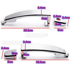 1/2/4 Piezas Cubiertas de Manijas Exteriores de Puerta Cromadas ABS Delanteras Izquierdas con Orificio para Llave/Delanteras Derechas/Traseras para Chevrolet Captiva Sport/Aveo/Saturn - Product Image 6