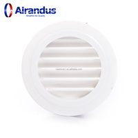 NOUVEAU Grille d'admission d'air ronde et diffuseur d'air directionnel en PVC blanc moderne HVACR VPL avec installation facile