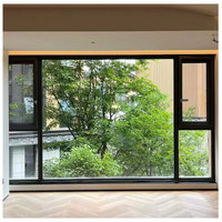 Fenêtre ultra grande personnalisable Fenêtres à battant en aluminium à rupture thermique Fenêtre à persienne design libre Écran de style moderne inclus