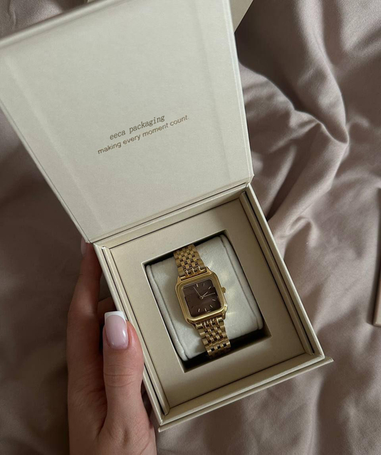 Ladies Paper Watch and Jewelry Display Set Box Gift Flip Luxury Empty Watch Travel Storage case Box Packaging for Watch Bracelet