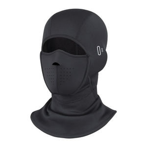 Pasamontañas PAIDES para Hombre, Negro, Cortavientos, Cálido, Ajustable, con Cubierta Facial, Capucha Térmica de Forro Polar, Gorro de Invierno - Product Image 1