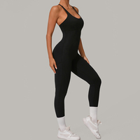 Combinaison de sport d'été à dos croisé pour femme, avec bretelles réglables, idéale pour le yoga et le fitness, vente en gros