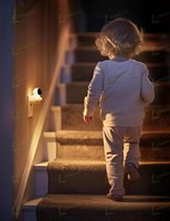Veilleuse LED Astronaute LOHAS 3D RVB à Changement de Couleurs, Détection Crépusculaire, pour Chambre d'Enfant et Chambre à Coucher