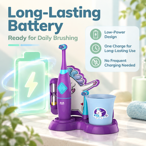 Brosse à dents électrique oscillante populaire pour enfants, à poils souples et sûrs, avec étui de rangement spécial - Product Image 6