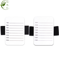 KDB Extension De Cils 7-14mm/8-15mm Blanc Acrylique Bandage Portable cils Panneau D'affichage cils Échelle Plateau Support Pour Salon
