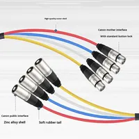 Câble serpent XLR 8 canaux, 4 paires, boîte de scène vers breakout pour système audio professionnel et câblage multicanal de studio