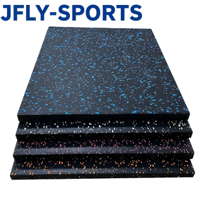 Gym Rubber Flooring Interlocking Tiles Shock Absorption Noise Reduction Waterproof Wear Resistant Perfect for Weight Lifting - Product Image 1