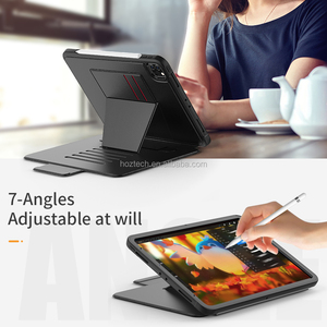 Ốp Máy Tính Bảng Thông Minh Đứng Gập Ba Bằng Da PU Nhẹ Vỏ Lật Với Ngăn Đựng Bút Chì Khe Đựng Thẻ Nam Châm 9.7 10.2 12.9Inch Cho <span class=keywords><strong>iPad</strong></span> - Product Image 6