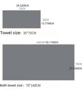 Serviette en microfibre corail de haute qualité, série Ours Joyeux, écologique, séchage rapide, absorbante, unisexe, douce pour la maison - Product Image 2