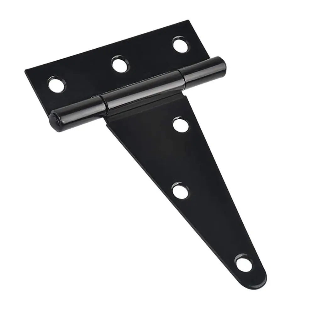 HM1222 6 pollici T-Strap Shed porta cerniere pesanti nero T-Duty cerniera per recinzioni in legno porta porta del fienile cancelli