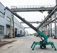Grue araignée hydraulique de 18 m de portée avec flèche longue pour le levage d'équipements de postes de transformation électriques