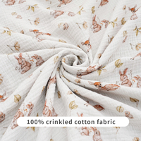 Couverture polaire respirante en gaze pure pour nouveau-né, style gigoteuse, motif mignon