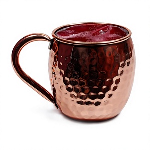 Venta Directa al por Mayor: Vasos Moscow Mule de 550ml, Cobre Martillado Puro, para Cócteles y Bebidas, Vasos para Fiestas - Product Image 1