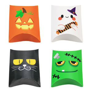 Customize <strong>Halloween</strong> Matt Laminated Paper Pillow Shaped Box for Candy <strong>Sweetie</strong> Fast Food Packing - Product Image 1