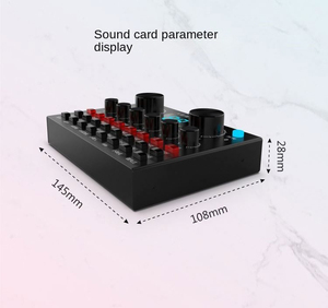 德茂V8Plus音响乐器DJ混音器风格音乐混音器声卡家庭工作室接口V8声卡 - Product Image 5